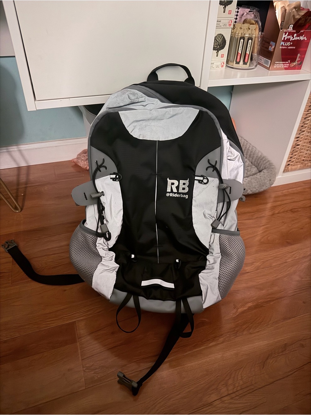 Men's Black & Light Gray Rider Backpack